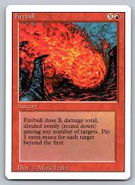 MTG Magic the Gathering Revised Edition Fireball | eBay