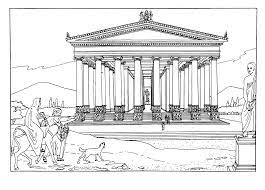 Jovenes titanes en accion para colorear y pintar, personajes de dc comics para colorear y pintar, dibujos en blanco y negro para colorear. Coloring Page Temple Of Artemis