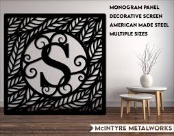 Monogram Decorative Panel Metal Letter