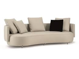 curved leather sofas archis