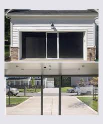 add a garage screen door to give