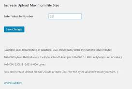 maximum upload file size in wordpress