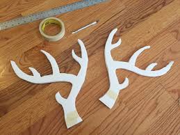 making foam board deer antlers