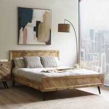 Scandi Solid Mango Wood Bed Frame 4