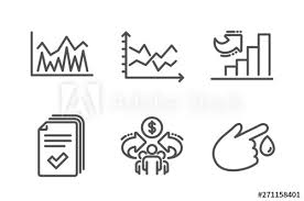 Diagram Chart Growth Chart And Sharing Economy Icons Simple