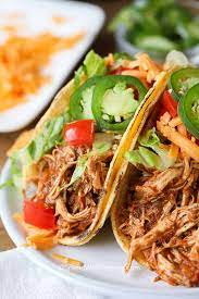 Pulled Chicken Instant Pot Tacos gambar png