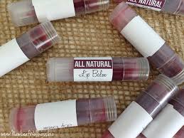 homemade naturally tinted lip balm
