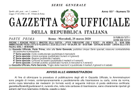 Coronavirus, il testo completo del decreto-legge 25 marzo in Gazzetta  Ufficiale - VenetoEconomia