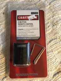 craftsman 3 on remote control for