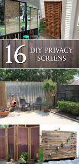 14 Diy Outdoor Privacy Screen Ideas