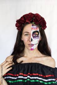 sugar skull halloween makeup dia de