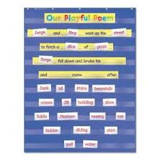 Details About Scholastic Standard Pocket Charts 34 X 44 Blue Clear 078073115006