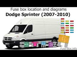 Fuse Box Location And Diagrams Dodge Sprinter 2007 2010