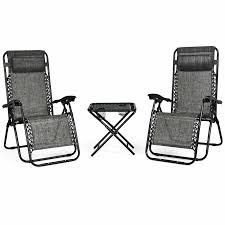 Zero gravity recliner outdoor furniture. Giantex Folding 3pc Outdoor Furniture Zero Gravity Reclining Lounge Chairs And Table Pillows Portable Beach Camping Set Op3475bk Gravity Recliners Outdoor Furnitureoutdoor Furniture Reclining Chairs Aliexpress