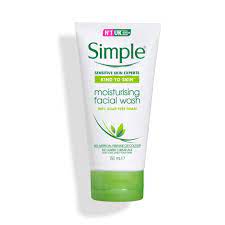 Simple brand face wash for oily skin. Kind To Skin Moisturising Face Wash Simple Skincare