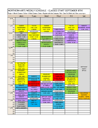 weekly schedule templates excel