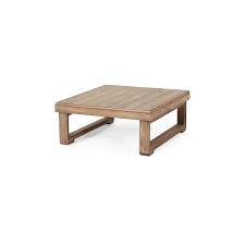 Westchester Outdoor Acacia Wood Square Coffee Table Brown Wash