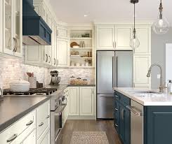 grey stone and maritime kitchen cabinets