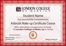 airbrush make up certificate course