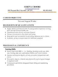 Psw Personal Support Worker Resume Samples Ipasphoto