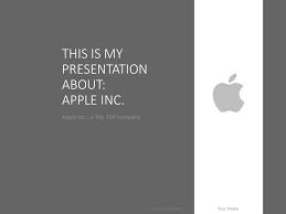 Apple Powerpoint Template Grey Presentationgo Com
