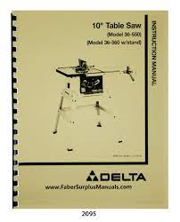 delta 10 table saw 36 550 36 560
