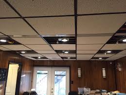 Using recessed lights for accent lighting is very effective because of their ability to blend with the ceiling. Diy Recessed Lighting Installation In A Drop Ceiling Ceiling Tiles Part 3 Super Nova Adventures