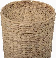 iva water hyacinth basket with lid