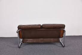 tufted leather bor lounge sofa by