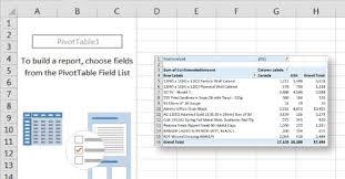 excel pivot tables with erp software