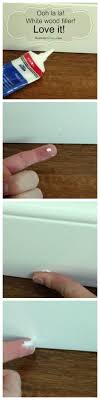 filling nail holes in trim molding with