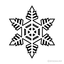 snowflake black and white 1 clip art