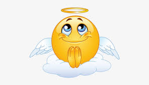 Silly unhappy cute crying laughing cat fluffy of laughter funny happy dead. Praying Emoji Copy And Paste Angel Emoji Transparent Png 500x500 Free Download On Nicepng