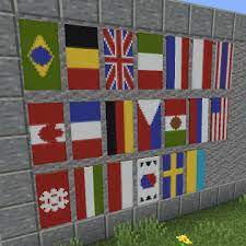 minecraft country flags banners gamer