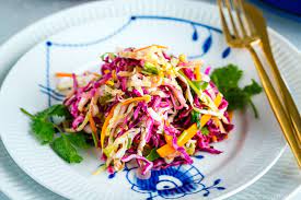 asian coleslaw with sesame dressing