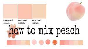 how to mix peach with acrylic paint