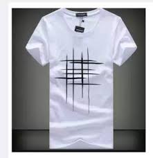 Apart from solid whites, the collection also offers designs with minute motifs, stripes and checkered patterns. Printed T Shirt Tshirt Lines Round Neck Half Sleeves White Shirt Line Print Cotton T Shirt Men T Shirts Buy Online At Best Prices In Pakistan Daraz Pk