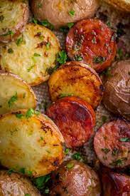 roasted potatoes and kielbasa one pan
