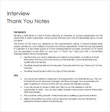 Sample Professional Thank You Notes 7 Documents In Pdf Word