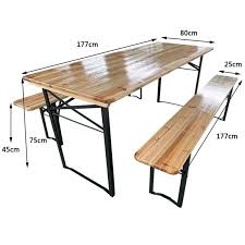Foldable Beer Table And Bench Set