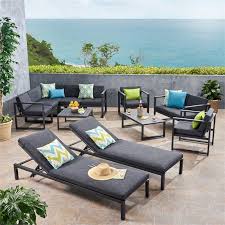 Outdoor Aluminum Sectional Sofa Set