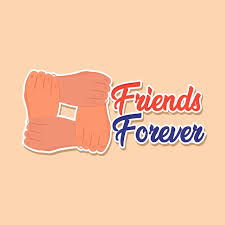 premium vector friends forever sticker