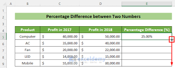 two percenes in excel