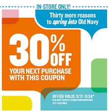old navy coupon 30 off in