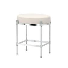 gatco oval 19 5 in h vanity stool in