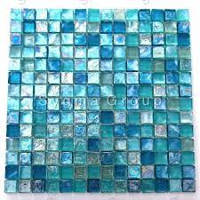 Tile Blue Glass Mosaic For Bathroom And