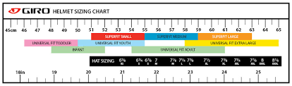 Giro Helmet Size Chart Jpg
