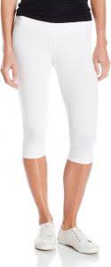 Yummie Womens Talia Capri Cotton Stretch Shapewear Legging White Small