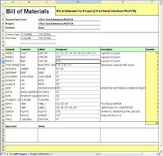 Documents similar to bill of quantities template excel.xls. Bill Of Materials Templates Word Excel Fomats
