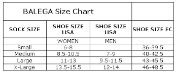 Balega Size Chart Otvod
